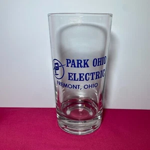 Publicidad de vidrio vintage Park Ohio Electric Fremont Ohio - Imagen 1 de 5