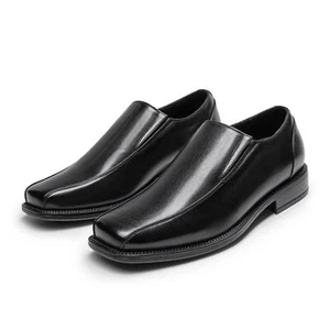 Men's Classic Slip on Dress Oxfords Loafers Formal Business Wedding Shoes Black - Picture 1 of 17