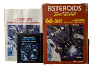 Asteroids Atari 2600 Video Game Cartridge 1981 CIB Complete Box Manual Tested - Picture 1 of 16