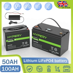 LiFePO4 Battery Lithium 200Ah 150Ah 100Ah 50Ah 30Ah 12V BMS Phosphate Solar Boot - Picture 1 of 19