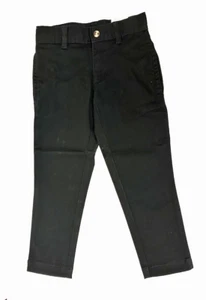 Wonder Nation Kids Tough Twill Straight Pants Black Size 4 - Picture 1 of 3