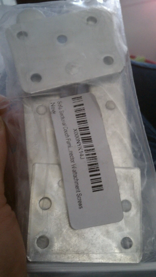 1 Conector Sofá Sofá Seccional Estilo Snap Y 6 Tornillos "Estilo Caimán" Foto 1 de 1