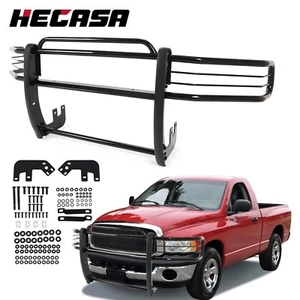 HECASA Black Steel Grill Brush Grille Guard For 94-02 Dodge Ram 1500 2500 3500 - Picture 1 of 19