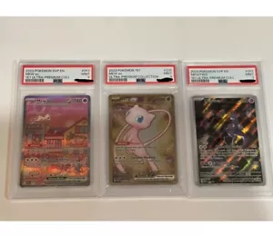 Pokemon 151 Mew & Mewtwo Ultra Premium Collection UPC 3 Card Promo - PSA 9 Set! - Picture 1 of 1