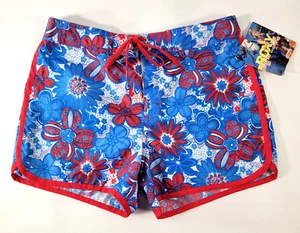 ROXY Quiksilver Girls Hawaiian Board Shorts Size 14 Teenie Wahine Swimwear NWT - Picture 1 of 10