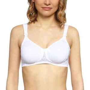 Anita Basic Maternity Nursing Bra 5062 Non-Padded Wireless White - Size 32G - Picture 1 of 4