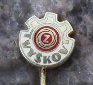 Vintage Ceska Zbrojovka Czech Guns CZ Weapons Vyskov Factory Pin Badge - Picture 1 of 8