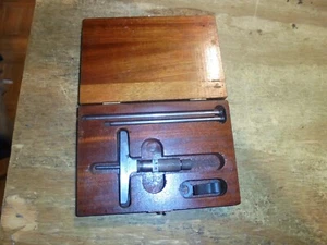 Vintage Lufkin Rule No. 513 Depth Micrometer w/(3) Rods & Box Machinist Tool - Picture 1 of 5