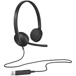 Logitech H340 Stéréo Casque avec Microphone USB Câble de Connexion PC Mac - Photo 1/6
