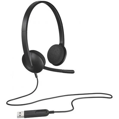 Logitech H340 Cuffie Stereo Con Microfono USB Per PC E Mac - Immagine 1 di 4