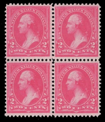 MOMEN: US STAMPS #248 PINK BLOCK MINT OG NH VF LOT #84541* - Image 1 of 2