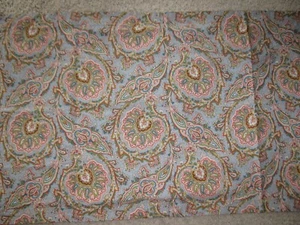 1 VTG Ralph Lauren Fenton Paisley King Pillow Sham Cotton Reversible HTF - Picture 1 of 7