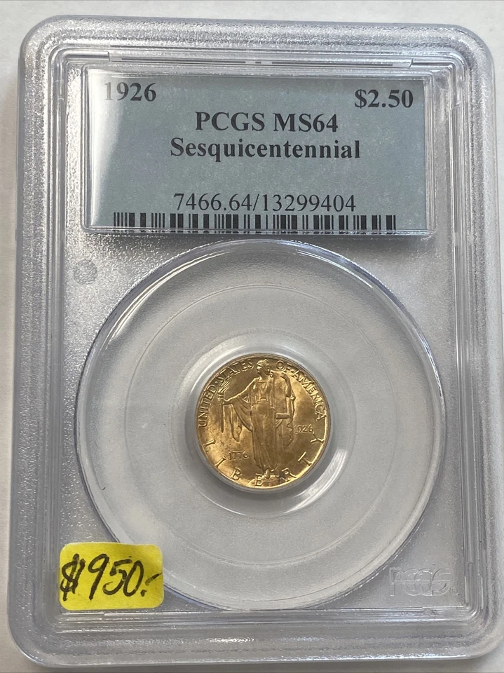 1926 Sesquicentennial 2.50 gold PCGS MS64  - Image 1 of 4