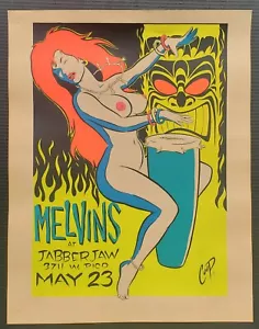POSTER CONCERTO MELVINS JABBERJAW LOS ANGELES PROMO FIRMATO E NUMERATO COOP - Foto 1 di 12