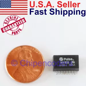1/5/Pcs Pulse H1102 1:1 Audio Signal Transformer LAN 100 Base TX 1-Port SOIC-16 - Picture 1 of 3