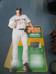 RARE Boston Red Sox Papelbon 2008 70" Standee Signed from Dunkin Donuts - Picture 1 of 6