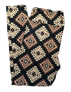 Tween Lularoe Kids Leggings Tribal Aztec Southwest Gold Size 00-0 NEW 268860 - Picture 1 of 5