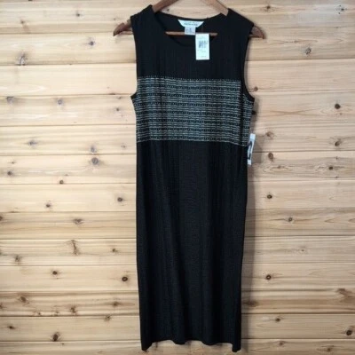 Misook Dress Womens Small Black Shift Dress Career Office Church NWT - Image 1 of 4