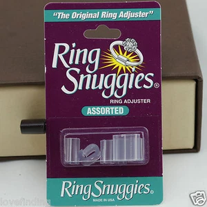 Paquete de un solo paquete de ajustadores de anillo originales Ring Snuggies - joyas de tallas hechas en EE. UU. - Imagen 1 de 12