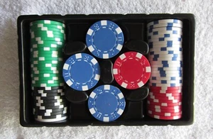 Cardinal Professional Poker Chips 100 Pieces Dealer Chip Texas Hold’em, 10.5g - Picture 1 of 5