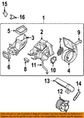 Used Rear HVAC Blower Motor fits: 2011 Nissan Pathfinder rear Rear Grade A - Image 1 of 2