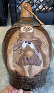 Vintage Mahon Made Art Pottery Face Lamp Base - Signed MMS - Bild 1 von 12