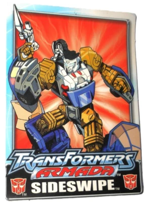 TRANSFORMERS armada SIDESWIPE 2002 Sticker complete trading card - Image 1 of 2