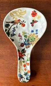 Anthropologie Nathalie Lete cucchiaio uccellini frutti fiori dipinto a mano - Foto 1 di 3