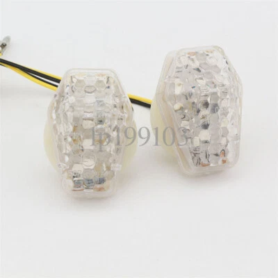Lente transparente mini señales de giro de plástico de 1,2" para Suzuki GSXR750 2000-2005 2001 2002 Foto 1 de 4