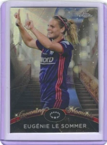 2022-23 TOPPS CHROME UEFA WOMENS EUGENIE LE SOMMER CROWNING MOMENTS CM-2 LYON - Picture 1 of 2