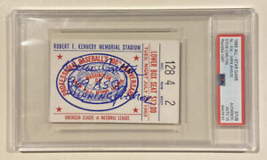 1969 STEVE CARLTON Signed Baseball All-Star Game Ticket Stub PSA/DNA Auto 10
