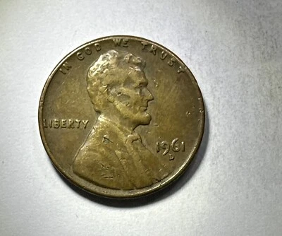 RARE 1961 D Penny Letters On Edge, DD - Image 1 of 4