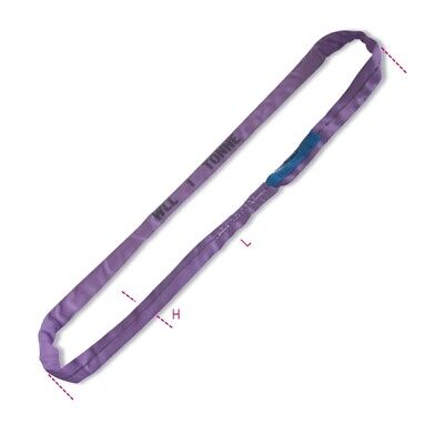 Robur 8170 1M 1T Lifting Round Sling With Reinforced Eyes (Purple) 081700020 • 8.12£