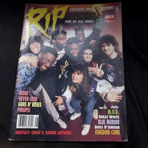  RIP AUG 1989 Rock Magazine: Anthrax W/Living Colour,Black Sabbath Sepultura - Picture 1 of 11