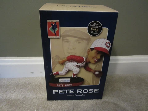 2014 Cincinnati Reds Hall of Fame and Museum Pete Rose Bobblehead ticket in box! Cover