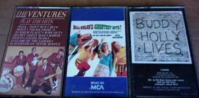 3 EX CASSETTE Buddy Holly lives The Ventures play Hits Bill Haley & his Comets - Image 1 of 4