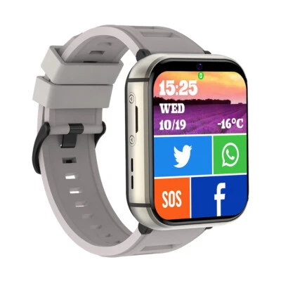 SmartWatch 4G Android WIFI Bluetooth Call Camera Unlocked Phone Watch Video Call - Image 1 of 4