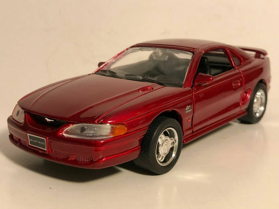 WELLY 1994 MUSTANG GT RED 1:32 DIECAST MODEL CAR 5.25" PULL BACK NEW NO BOX - Image 1 of 4