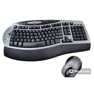 Microsoft Ergonomic Wireless Keyboard 1.0A #1045 and Optical Mouse 2.0 #1008 - Picture 1 of 10