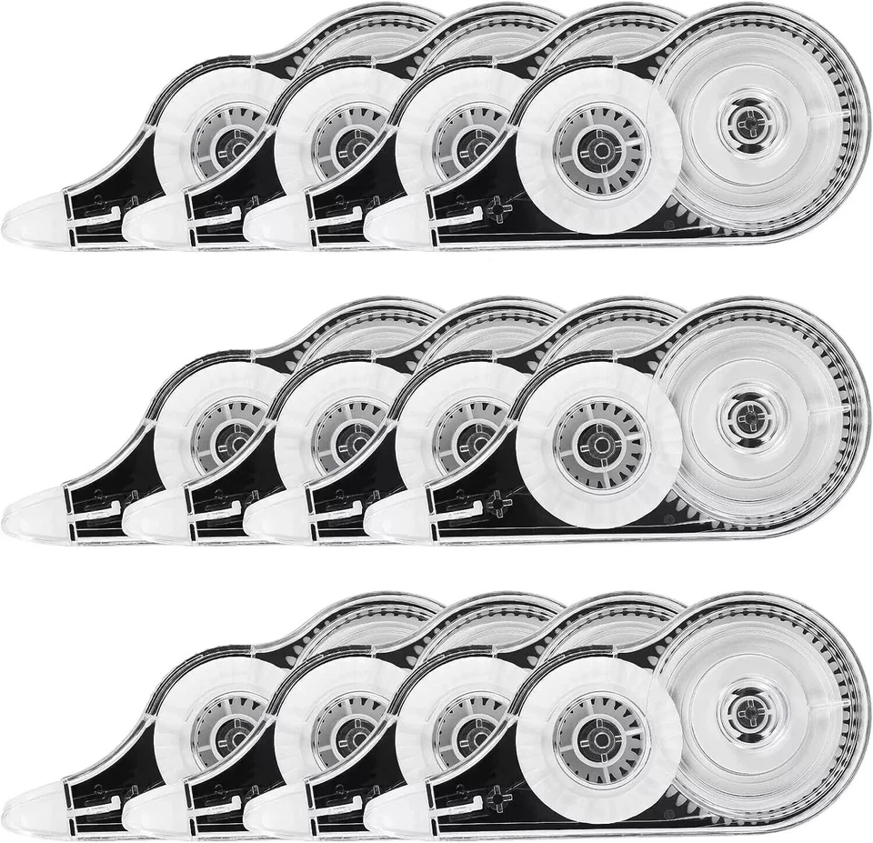 BESARME 12 Pack White out Tape Correction Tape 39 Feet Each Whiteout Roller - Image 1 of 4