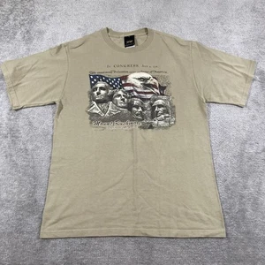 Prairie Mountain Mount Rushmore National Memorial beige T-Shirt - Herren Größe Large - Bild 1 von 7
