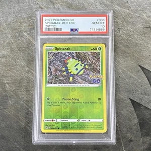 2022 Pokemon Go Spinarak Rev. FOIL (DITO) #006 PSA 10 LOW POP - Bild 1 von 2