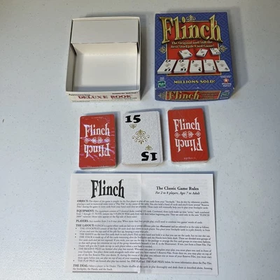 Flinch Card Game Hasbro 1998 Complete Winning Moves 1-4 Player Partially Sealed - Image 1 of 4