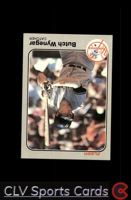Butch Wynegar Fleer Set-Break Near Mint or Better New York Yankees CLV - Image 1 of 2