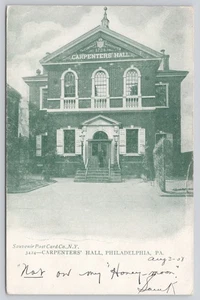 Carpenters' Hall Philadelphia PA Außen Postkarte 1908 - Bild 1 von 2