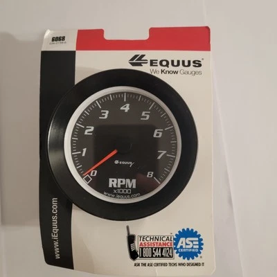 Calibre tacómetro Equus 6068; 0 a 8000 RPM 3-3/8" eléctrico Foto 1 de 4