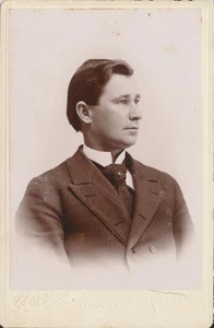 Kabinettkarte antik Foto Ausweis Arzt Dr. Frank O. Hart West Einheit OH Ohio - Bild 1 von 5