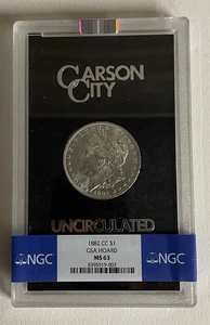 1882 CC Morgan Silver Dollar $1 GSA Hoard NGC MS 63, Box and COA #3 - Picture 1 of 6