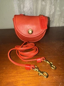 Bolso Cinturón Coach Vintage Rojo Con Correa Bandolera Años 90 En muy buen estado - Imagen 1 de 14