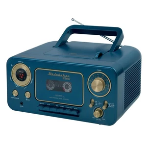 Portable Stereo CD Player with Bluetooth, AM/FM Stereo Radio and Cassette Pla... - Picture 1 of 5